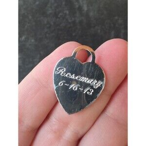 925 Sterling Silver Pendant/Charm Vintage Personalized Rosemary 6-16-13 READ